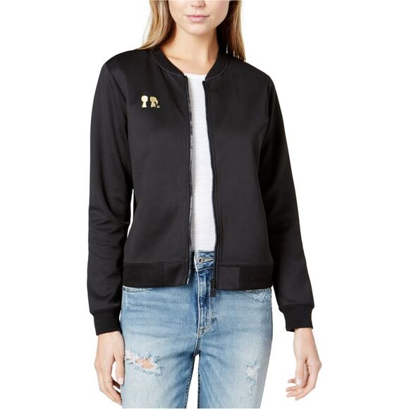 Boy Meets Girl. Jackets & Blazers - Boy Meets Girl. Womens Embroidered-Logo Bomber Jacket, NWT